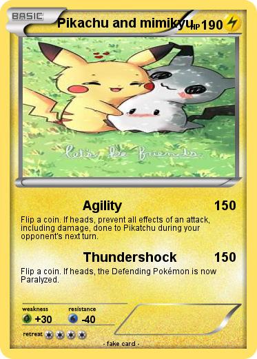 Pokemon Pikachu and mimikyu