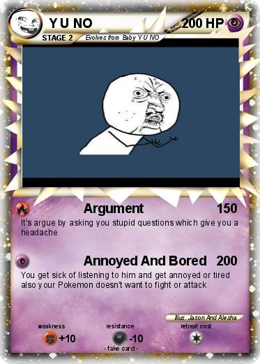 Pokemon Y U NO
