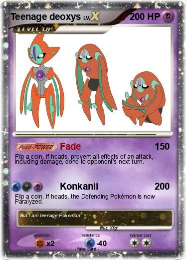 Pokemon Teenage deoxys