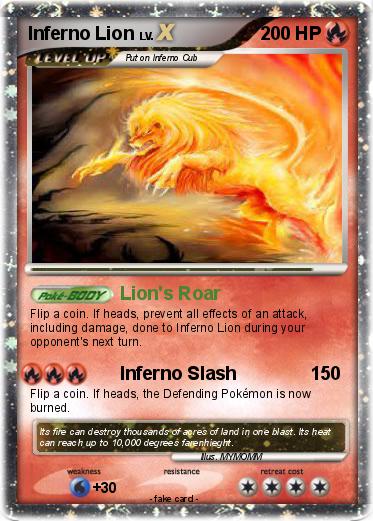 Pokemon Inferno Lion