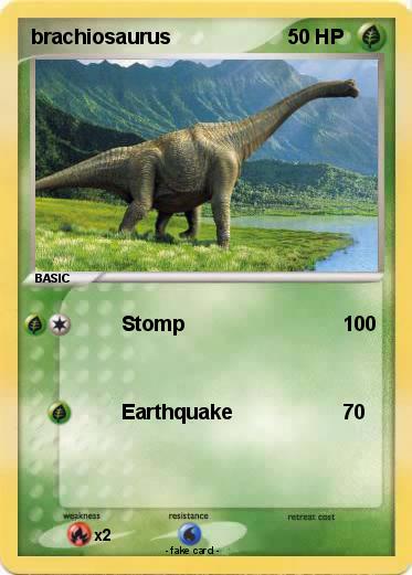 Pokemon brachiosaurus