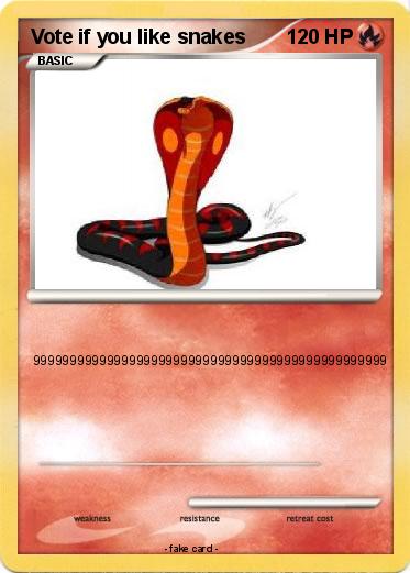 Pokemon Vote if you like snakes