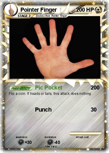 Pokemon Pointer Finger
