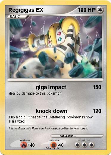 Pokemon Regigigas EX