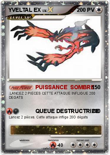 Pokemon YVELTAL EX