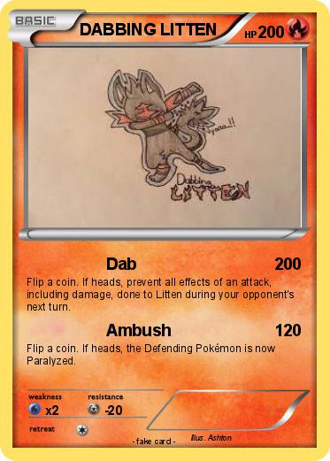 Pokemon DABBING LITTEN