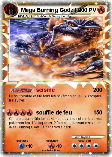 Pokemon Mega Burning Godzilla