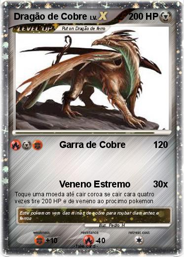 Pokemon Dragão de Cobre