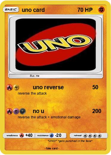 Pokemon uno card