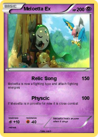 Pokemon Meloetta Ex