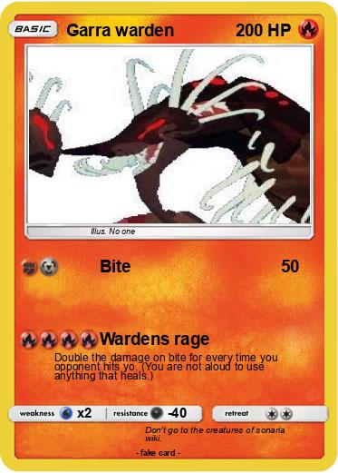 Pokemon Garra warden