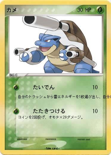 Pokemon カメ