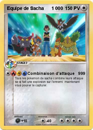 Pokemon Equipe de Sacha      1 000