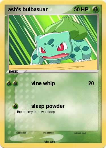 Pokemon ash's bulbasuar