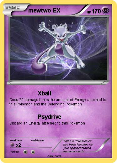 Pokemon mewtwo EX