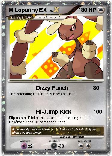 Pokemon M Lopunny EX