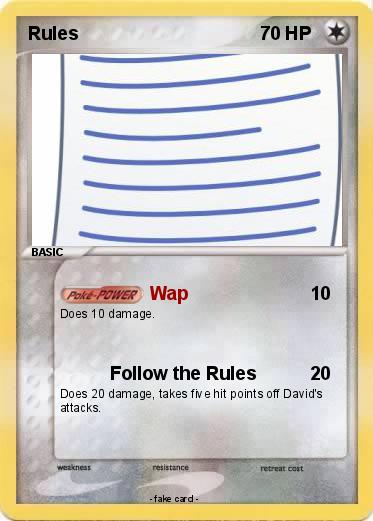 Pokemon Rules