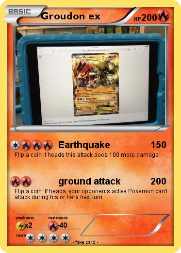 Pokemon Groudon ex