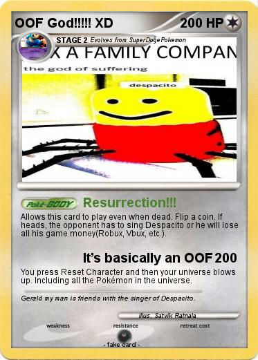 Pokemon OOF God!!!!! XD