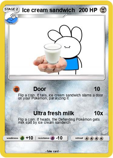 Pokemon Ice cream sandwich