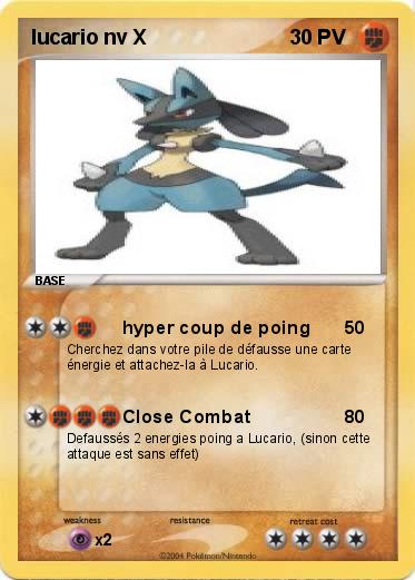 Pokemon lucario nv X