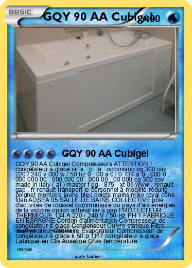 Pokemon GQY 90 AA Cubigel