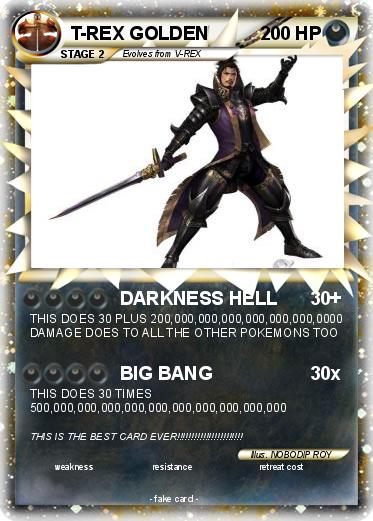 Pokemon T-REX GOLDEN