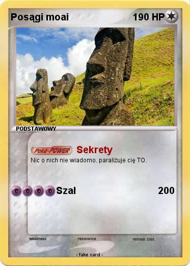 Pokemon Posągi moai