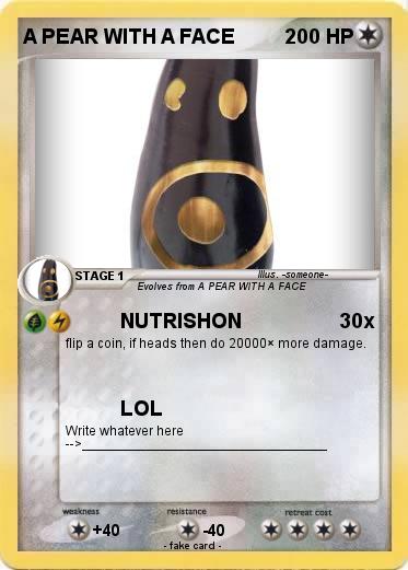 Pokemon A PEAR WITH A FACE