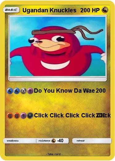 Pokemon Ugandan Knuckles