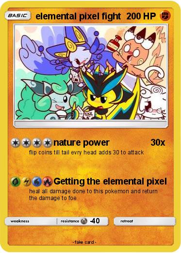 Pokemon elemental pixel fight