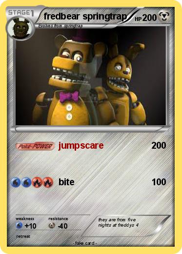 Pokemon fredbear springtrap