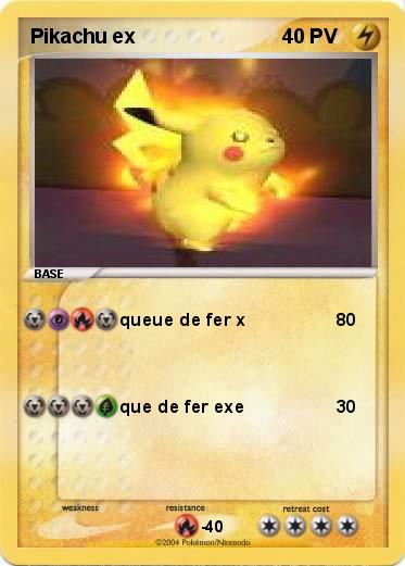 Pokemon Pikachu ex