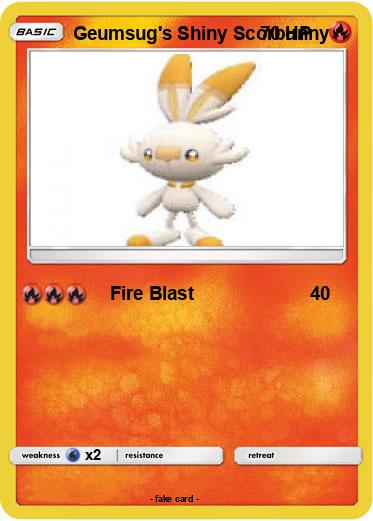 Pokemon Geumsug's Shiny Scorbunny