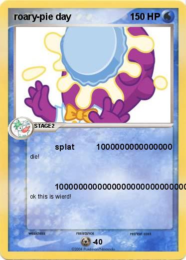 Pokemon roary-pie day