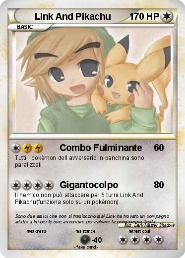 Pokemon Link And Pikachu