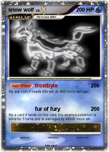 Pokemon snow wolf