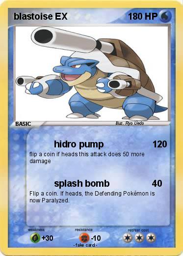 Pokemon blastoise EX