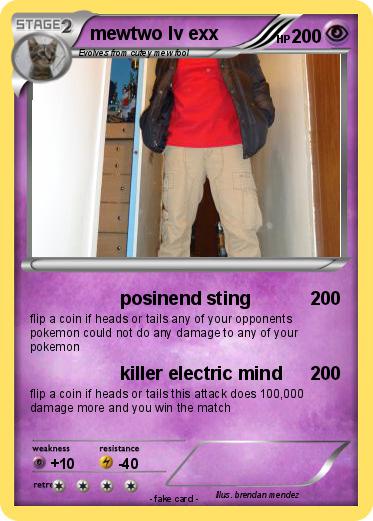 Pokemon mewtwo lv exx