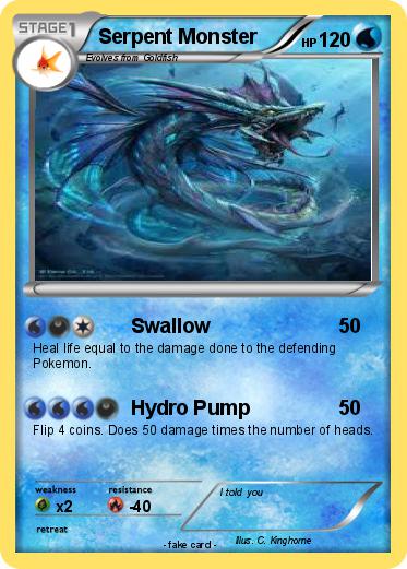 Pokemon Serpent Monster