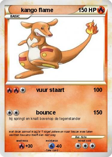 Pokemon kango flame