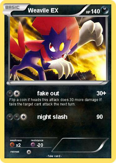 Pokemon Weavile EX