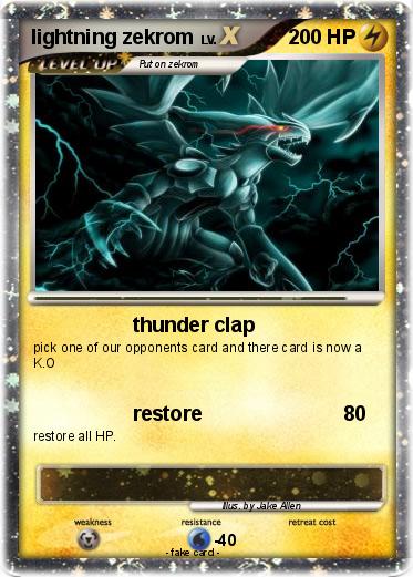 Pokemon lightning zekrom