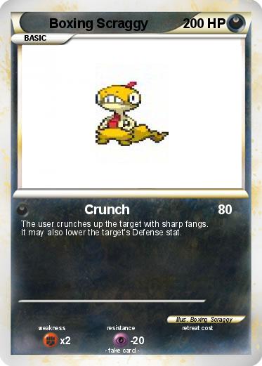 Pokemon Boxing Scraggy