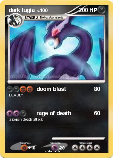 Pokemon dark lugia