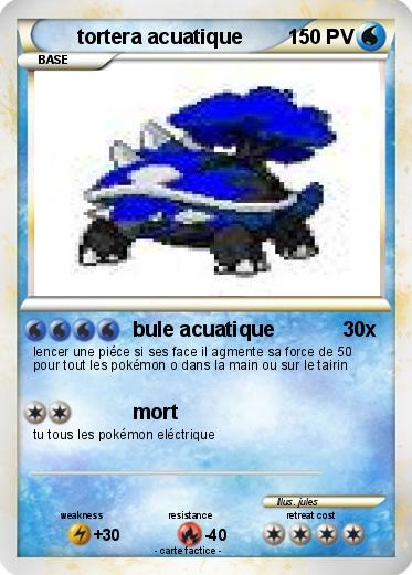 Pokemon tortera acuatique