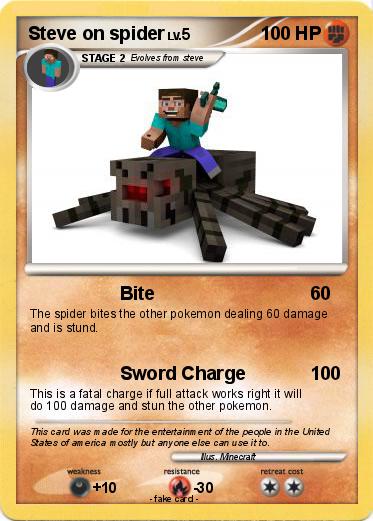 Pokemon Steve on spider