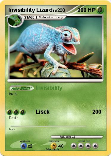 Pokemon Invisibility Lizard