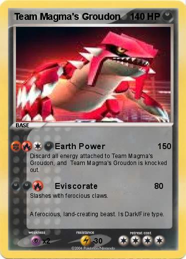 Pokemon Team Magma's Groudon
