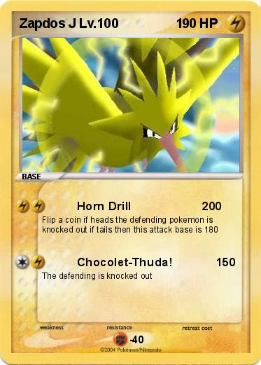 Pokemon Zapdos J Lv.100                1 